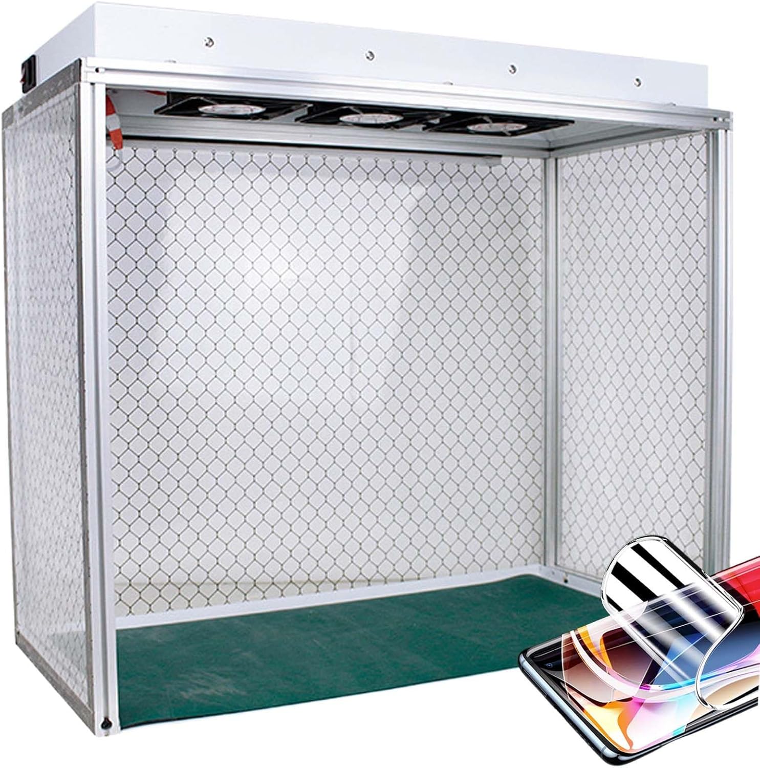 Dustproof Worktable for Phone Repair, 24.4" x 12.2" Working Size, Air Flow Clean Bench for Cell Phone LCD Screen Repair