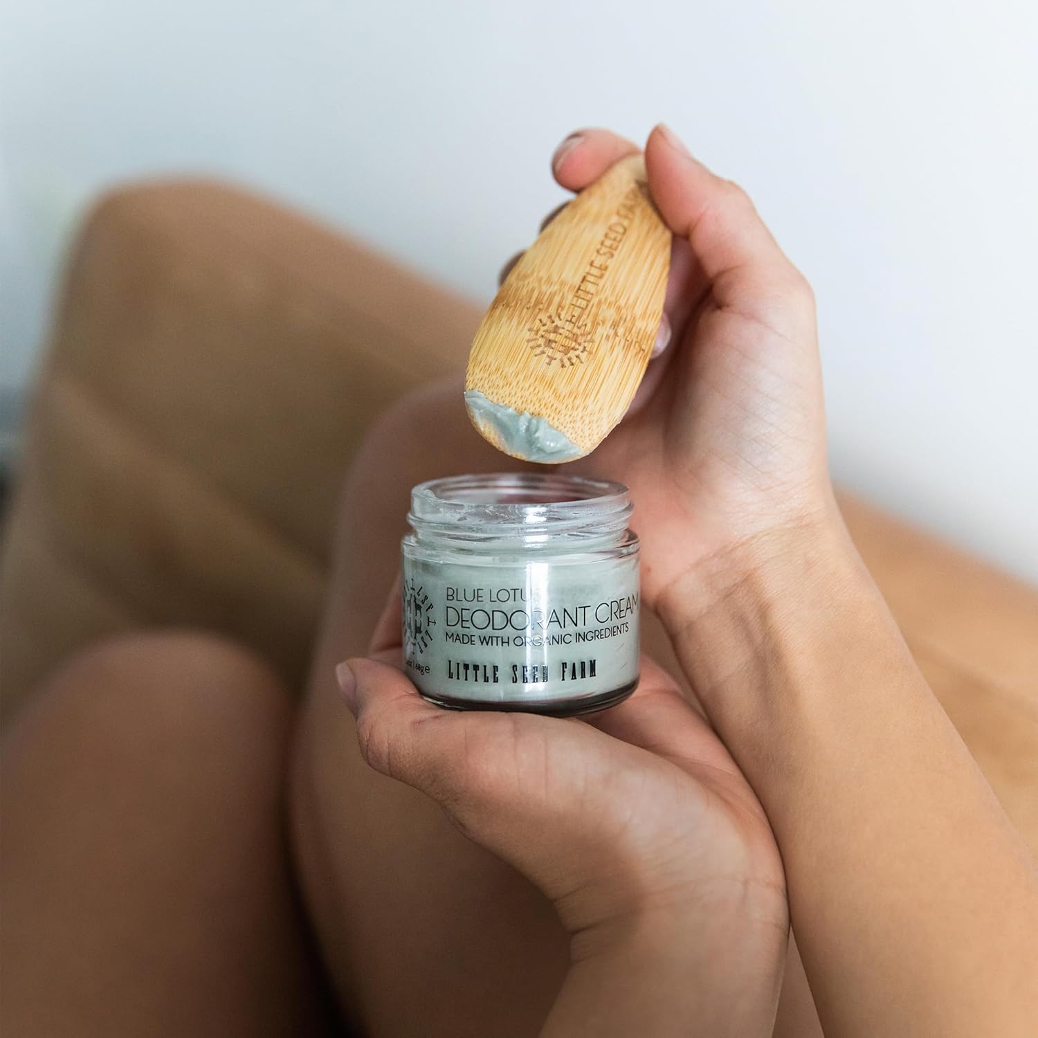 Little Seed Farm All Natural Deodorant Cream - Blue Lotus - Aluminum Free Deodorant for Women or Men, Net Wt. 2.4oz | 68g - Image 7