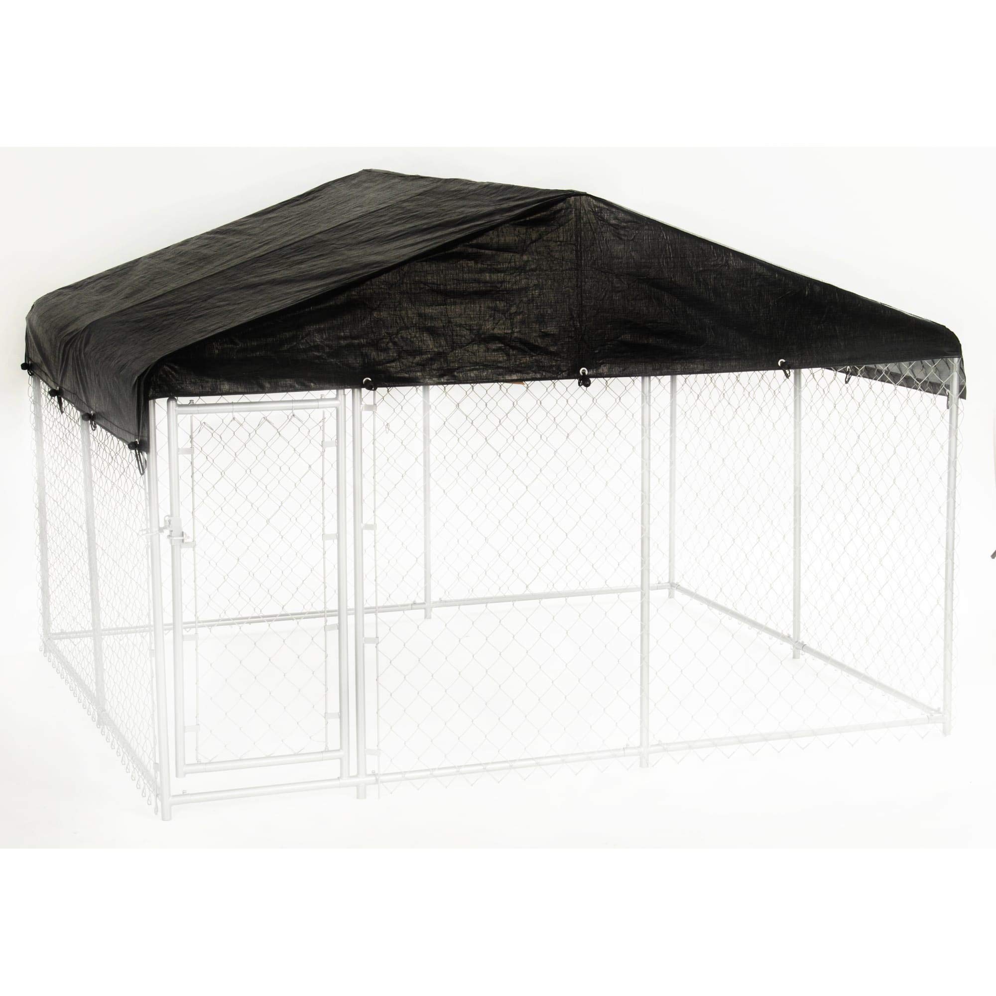 Dog Kennel Cover - WeatherGuard™ Extra Large All Season Dog Run Cover & Roof - Perfect Fit for 10ft. X 10ft. Outdoor Cages and Pens (10ft. X 10ft)