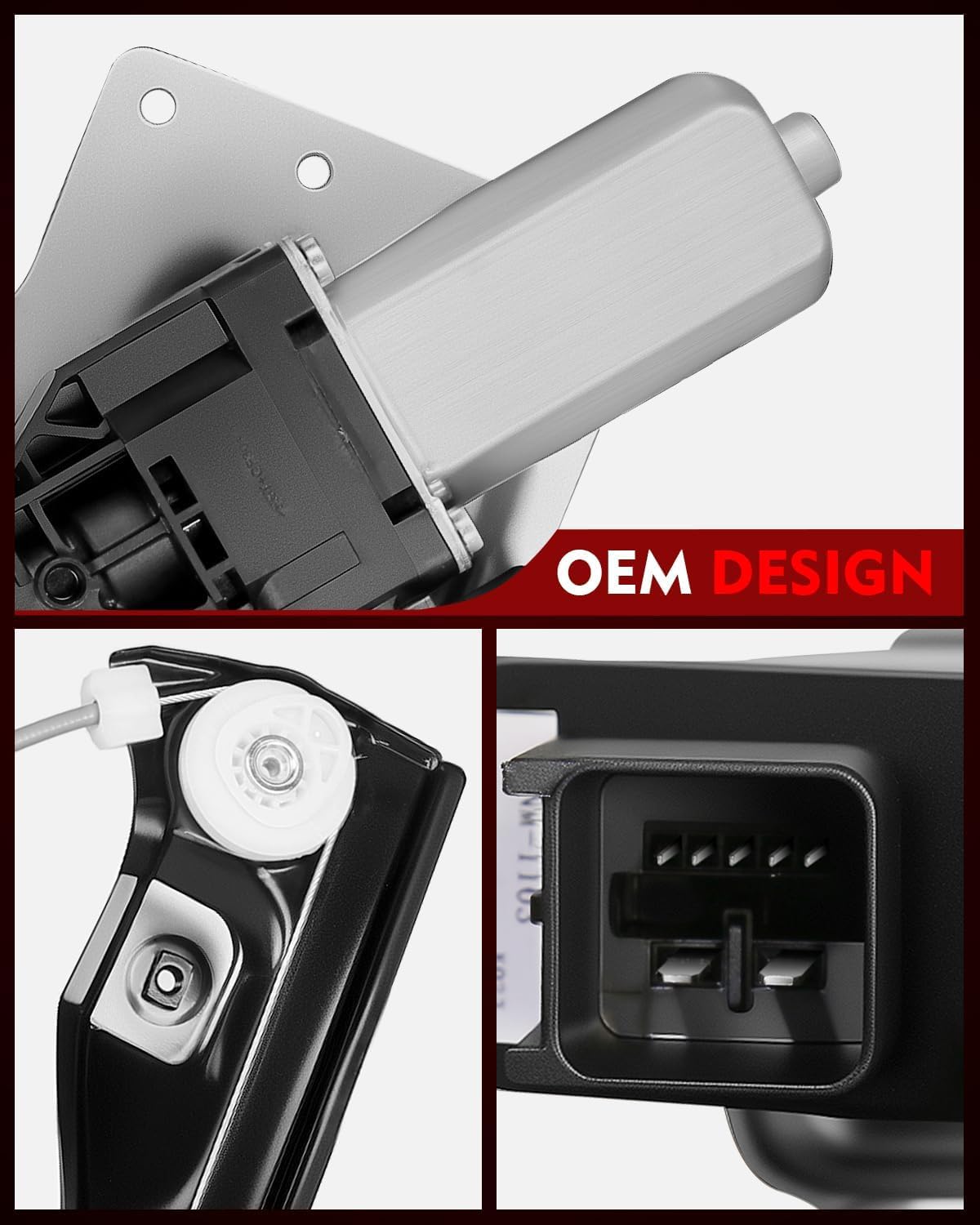 Front Left Driver Side Power Window Regulator with Motor for:-Chevy Cruze 2011 2012 2013 2014 2015, Cruze Limited 2016 with Auto Up and Down, 7 Pins Connector OE# 748-974 94532757 95174196