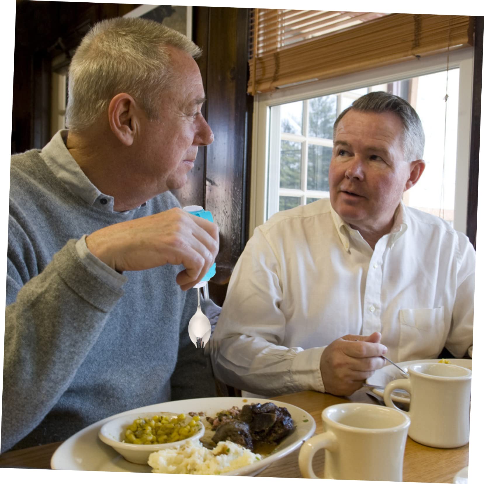 COLLBATH Disabled Products for Adults Fork Spoon Tremor Spoon Portable for Elderly Care