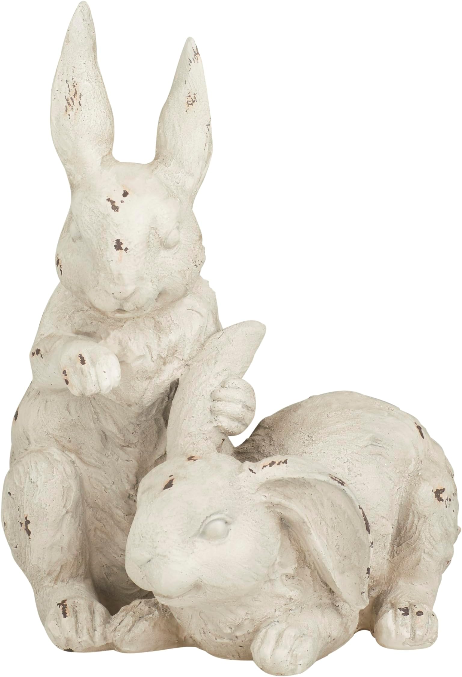 Basuo9Q Pack of Collectible White Ceramic Animal Figurines