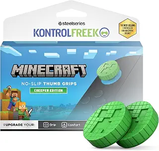 KontrolFreek Minecraft 滑り止めサムグリップ クリーパーエディション Nintendo Switch 2 Joy-Cons対応 | 2個パック