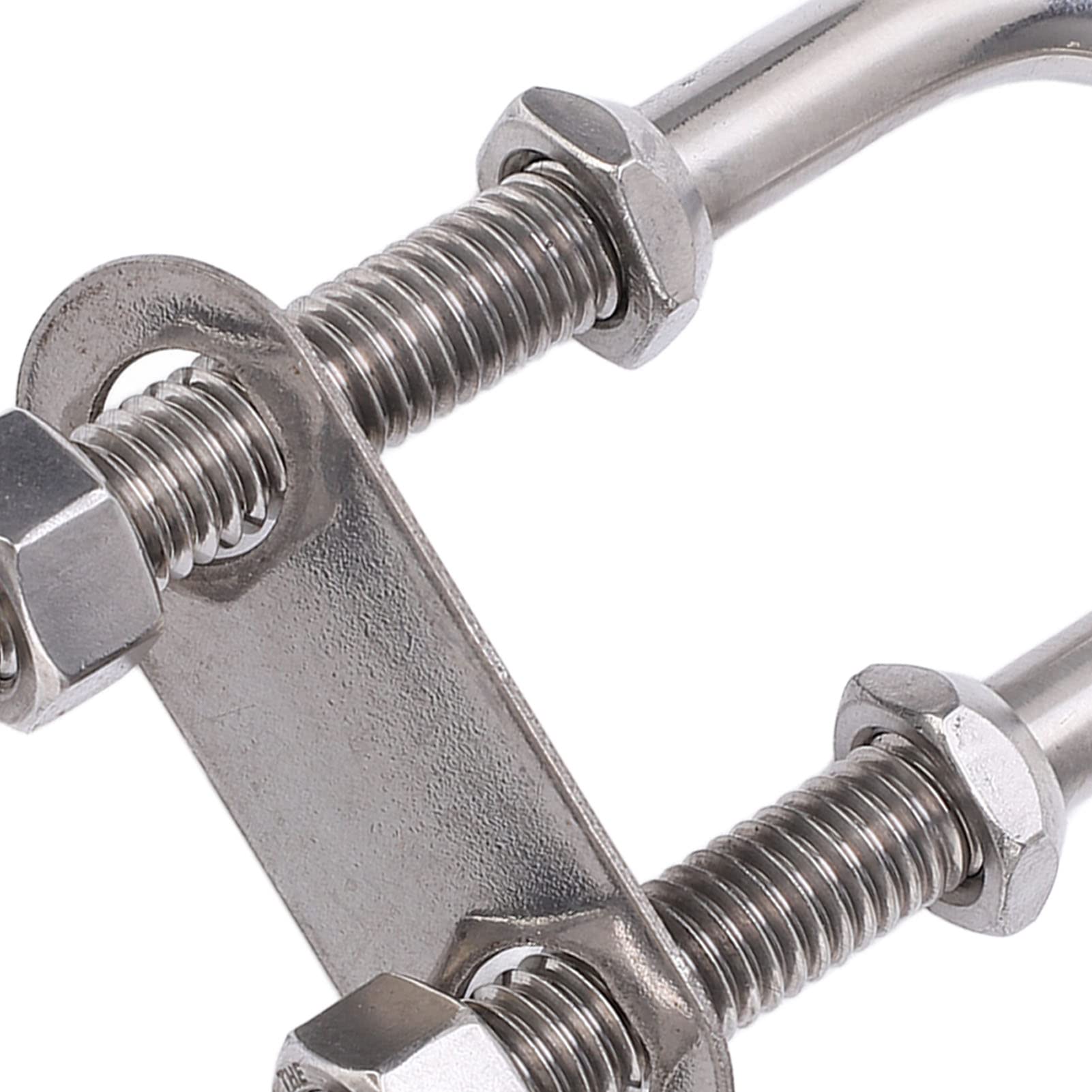 Marine U Shape Bow Eye, 304 Stainless Steel Silver for Boat Yacht Hardware, Easy Installation, High Performance in Harsh Environments