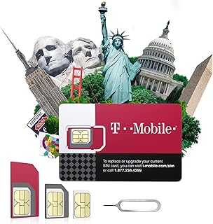 USA eSIM Card with Unlimited Network Data, T-Mobile SIM Card, Unlimited Speed US Prepaid Card, Unlimited Local Calls and Local SMS. 4G/5G Operating Network. (eSIM 15 Days)