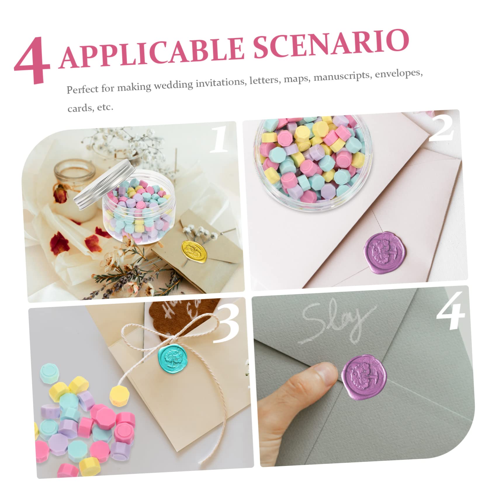 Angoily 5 Sätze Weihnachtliches Wachssiegel Diy Siegelstempel mit Weihnachtsmotiven Schneeflocke Baum Wachskügelchen Glatter Haftfreier Kopf für Einladungen und Briefumschläge