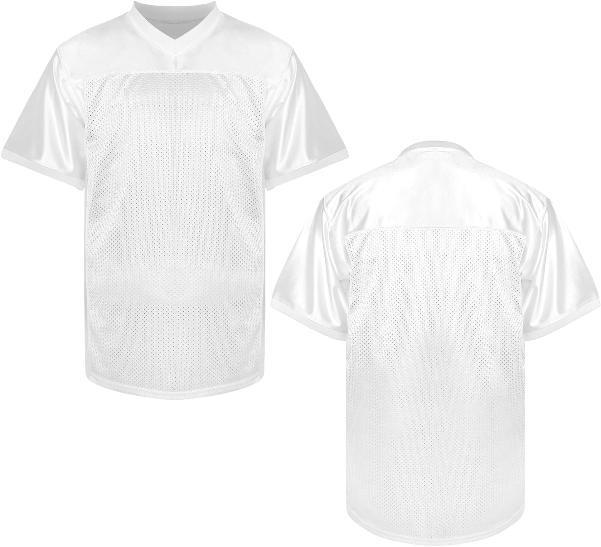 Blank Football Jerseys for Men,Mesh Polyester Plain Football Shirt Pullover Sports Clothing Black White Grey Yellow