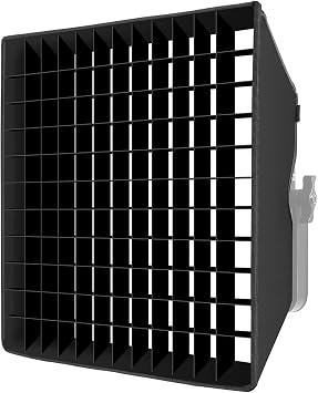 GVM Foldable Softbox Diffuser with Grid Beehive for GVM 50RS 672S MB832 520LS 520S 1200D Series LED Panel Lights, Video Lights, Suitable for Portrait Photography, Video Lighting, 14.9 x 15.7