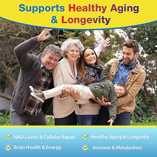 Miniatura 7 de NMNH (NMN Suplemento Alternativa) Suplementos NAD para antienvejecimiento, energía, inmune, enfoque (mononucleótido de dihidronicinamida) 500 mg,