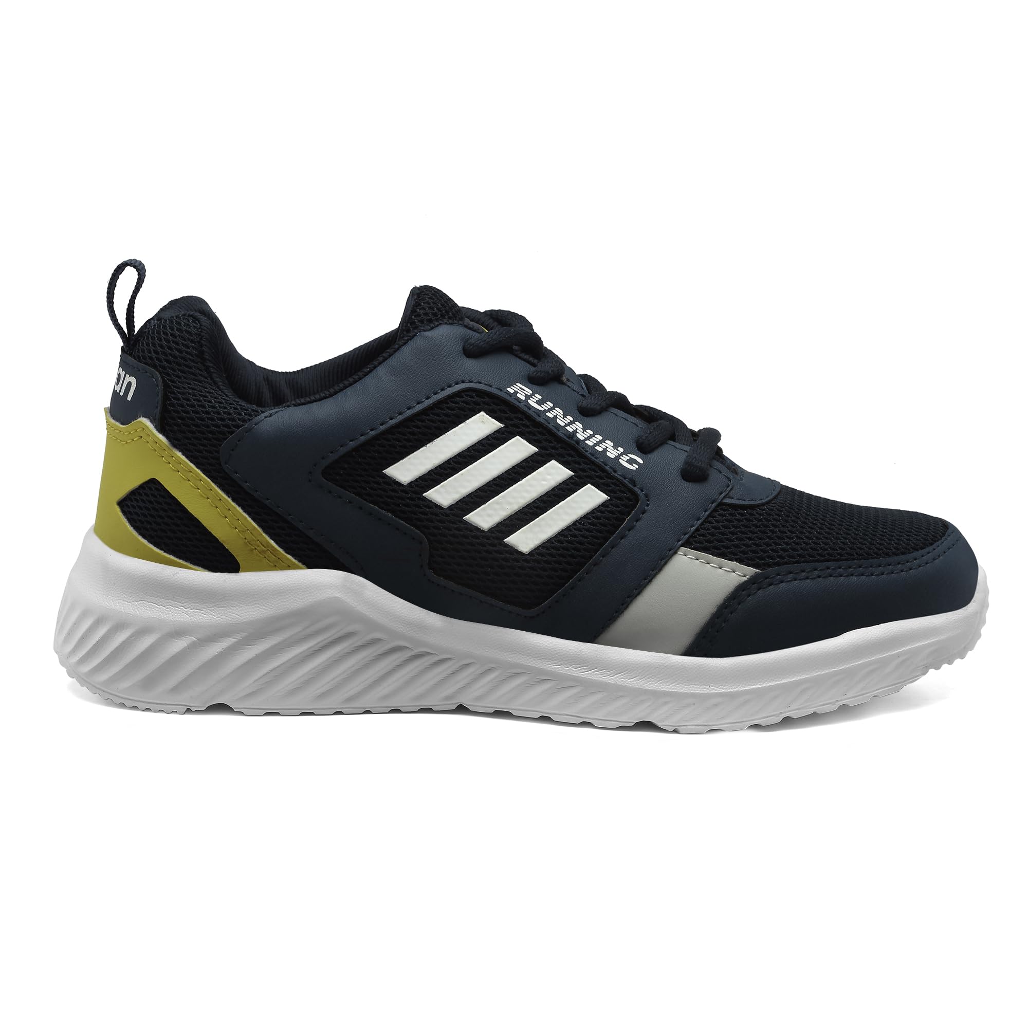 ASIAN Boy's VAYU-04 Sport Running & Walking Shoes with Lightweight mesh Upper Eva Sole Casual Lace-Up Shoes for Kid's & Boy's (BLKSKY) -UK 1 1