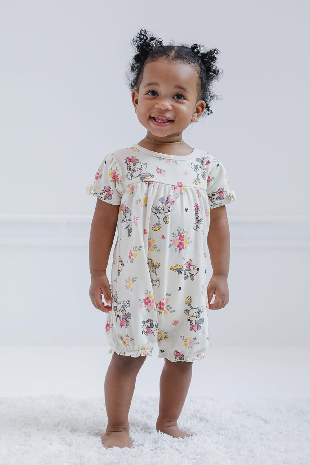 Disney Baby Girls 2 Pack Rompers Newborn to Infant Sizes (Newborn - 24 Months) - Image 2