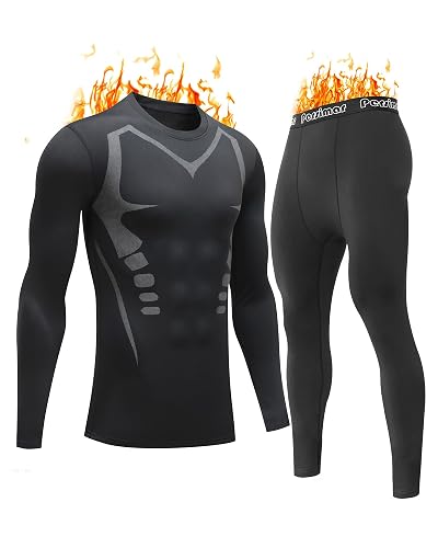 persimar Men's Fleece Lined Thermal Set