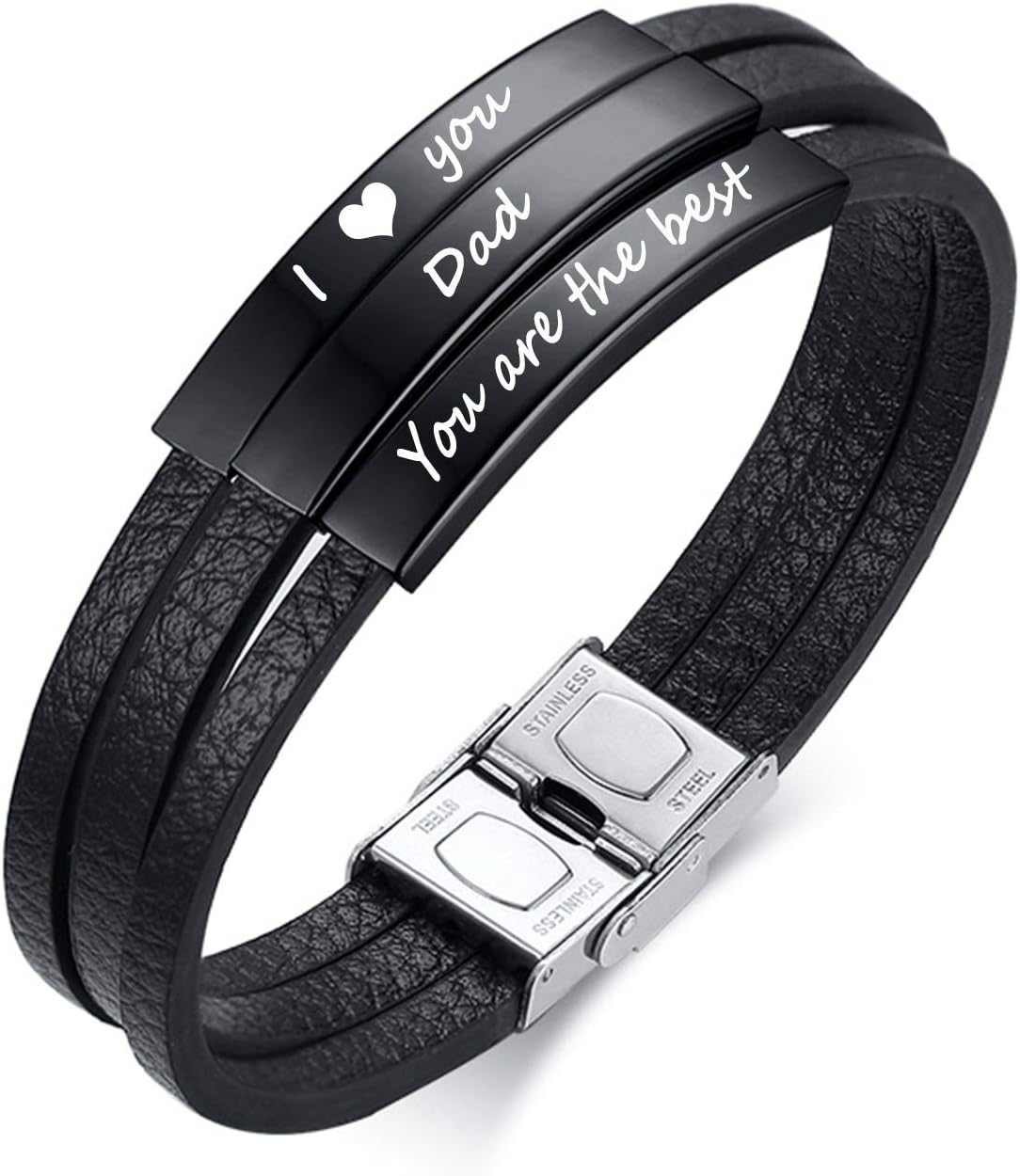 Braccialetto Identificativo In Pelle Con Avviso Medico - Foto 3