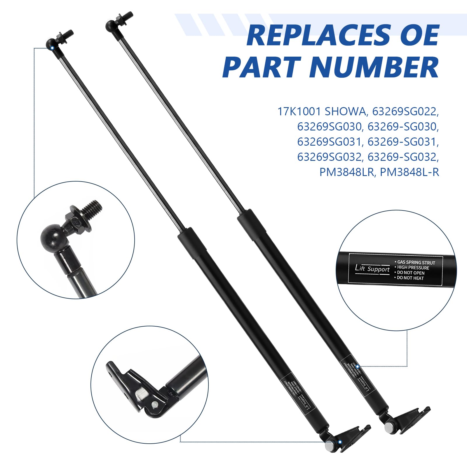 Rear Hatch Lift Support Strut Compatible with 2014-2018 Subaru