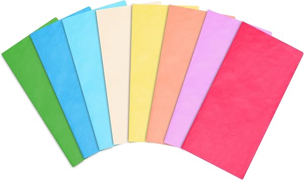 Bobobag 80 Sheets 20x20 Inch Easter Tissue Paper for Gift Bags, Pastel Rainbow Gift Wrap Paper for Graduation, Birthdays, Spring Easter and All Occasions