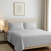 Vista 13 de Carressa Linen Juego de sábanas 100% algodón egipcio, sábanas de lujo de 1200 hilos de algodón egipcio tamaño Queen (4 piezas, beige), suave como