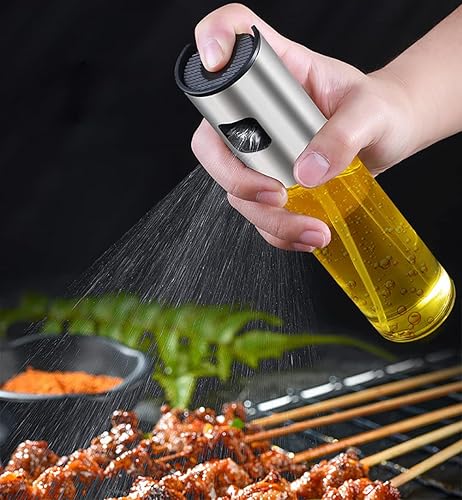 Miniatura 6 de Spray de aceite para freidora de aire pulverizador de aceite de oliva para cocinar vinagre de canola botella portátil mini aparatos de cocina para