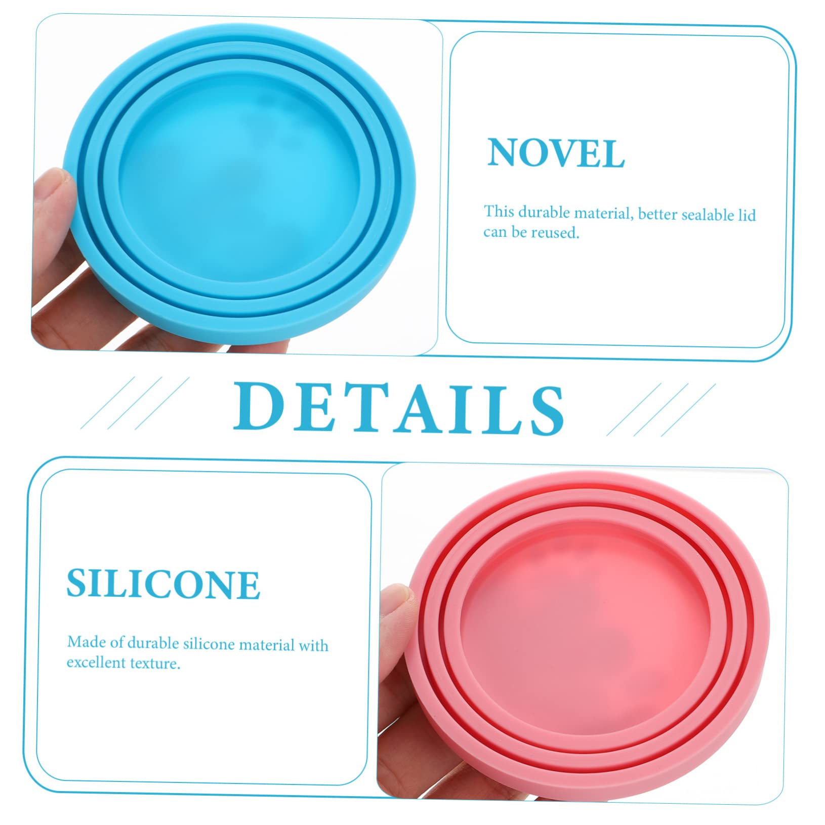 HANABASS 2Pcs Cat Food Can Covers Wear Resistant and Convenient Pet Food Lids Sealing Caps for Dog and Cat Food