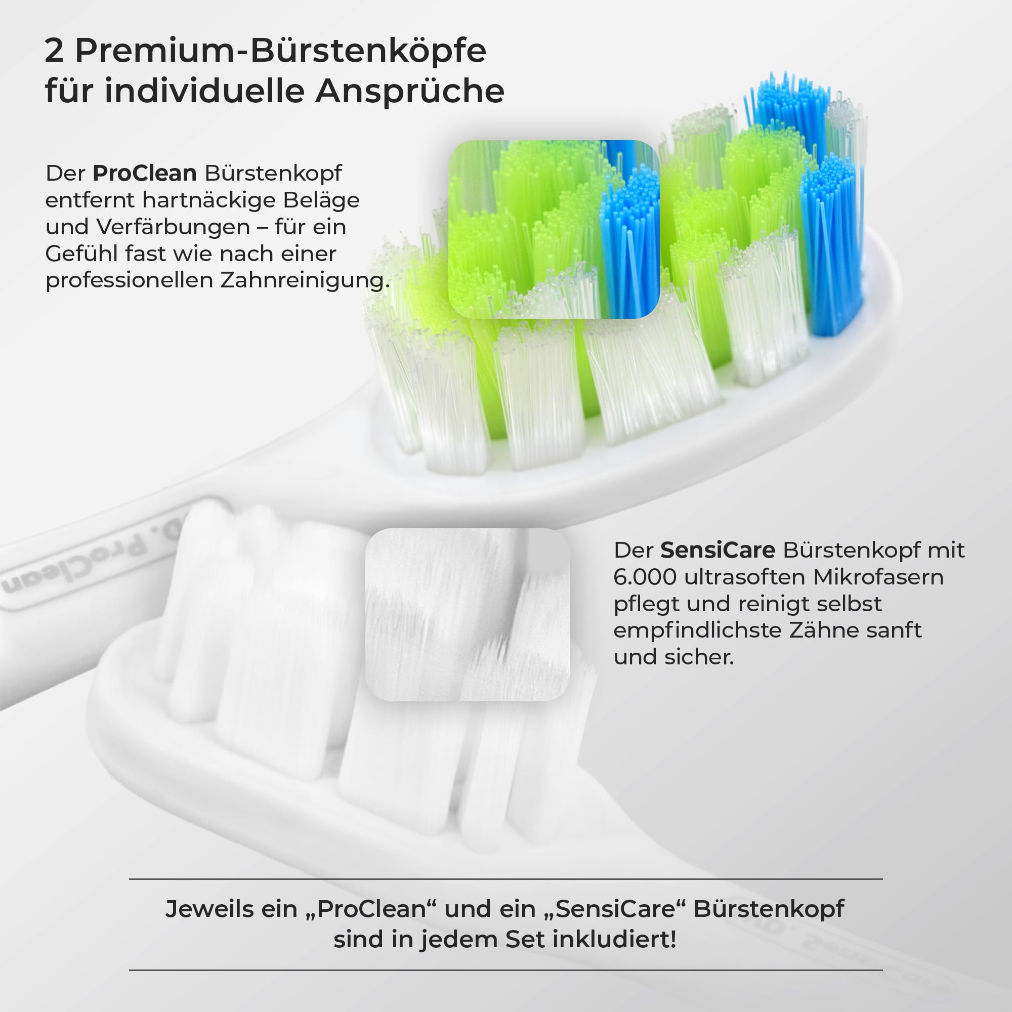 WhyteDOT® Doppel-Set, elektrische Zahnbürste – Schallzahnbürste, leise & sanft, 2 Bürstenköpfe: gründlich & sensitiv, 3 Modi, Timer & UV-Reiseetui – von Zahnärztin gegründet