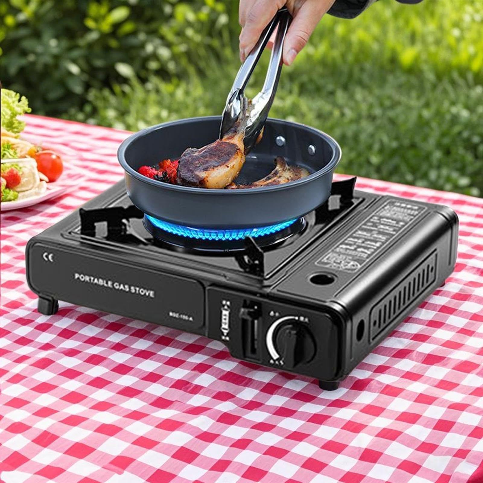 Przenośna Kuchenka Turystyczna Na Kemping Palnik 2900W Sprzęt Outdoorowy | Kuchenka, grill kempingowy i palnik Backpacking Wędrówki Ogród Przetrwanie Plaża Tailgating Gotowanie Biwakowe Sprzęt Out
