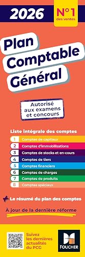 Plan comptable général - PCG - 2026
