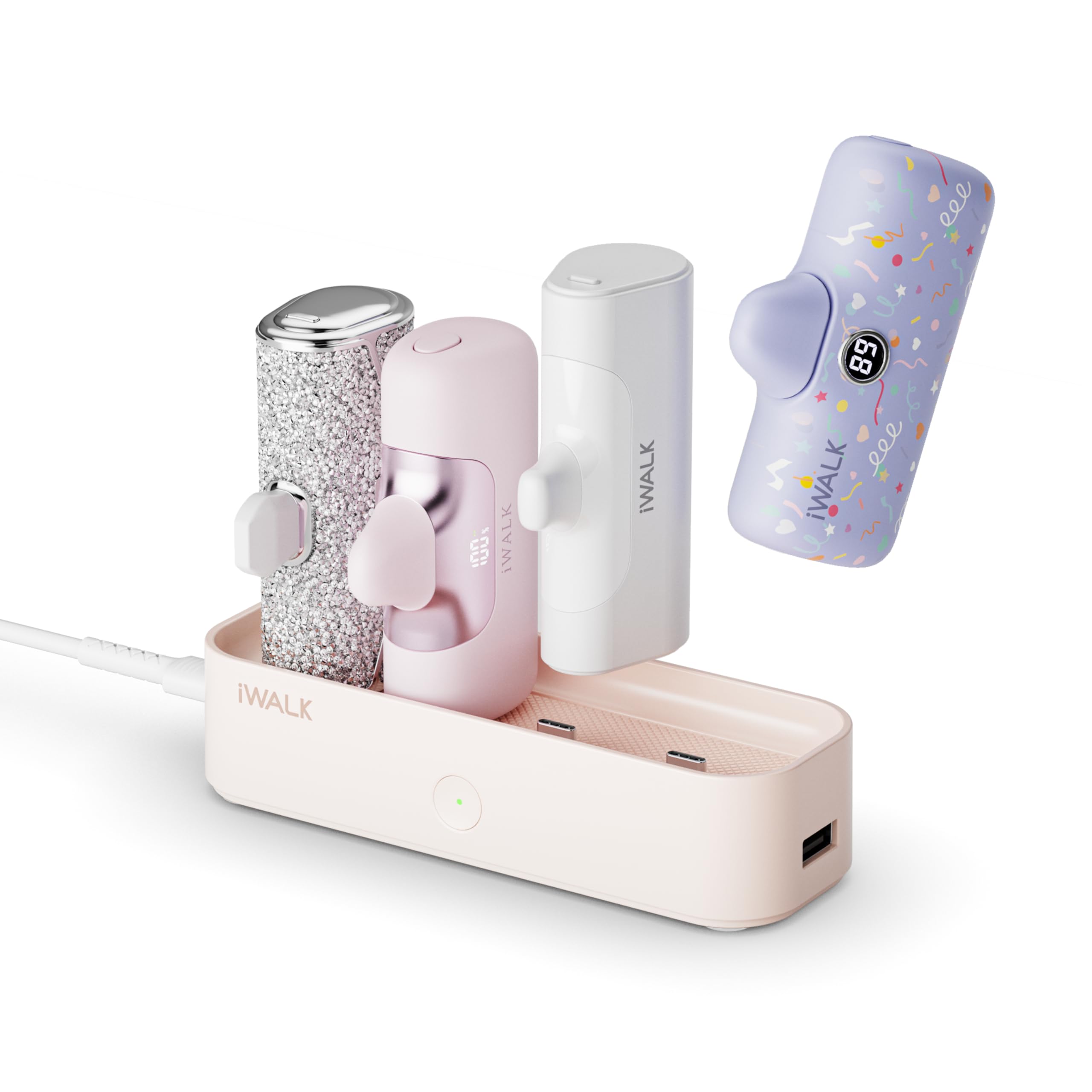 Amazon | iWALK LinkPod Station 最大4台まとめて充電・収納 USB-C充電