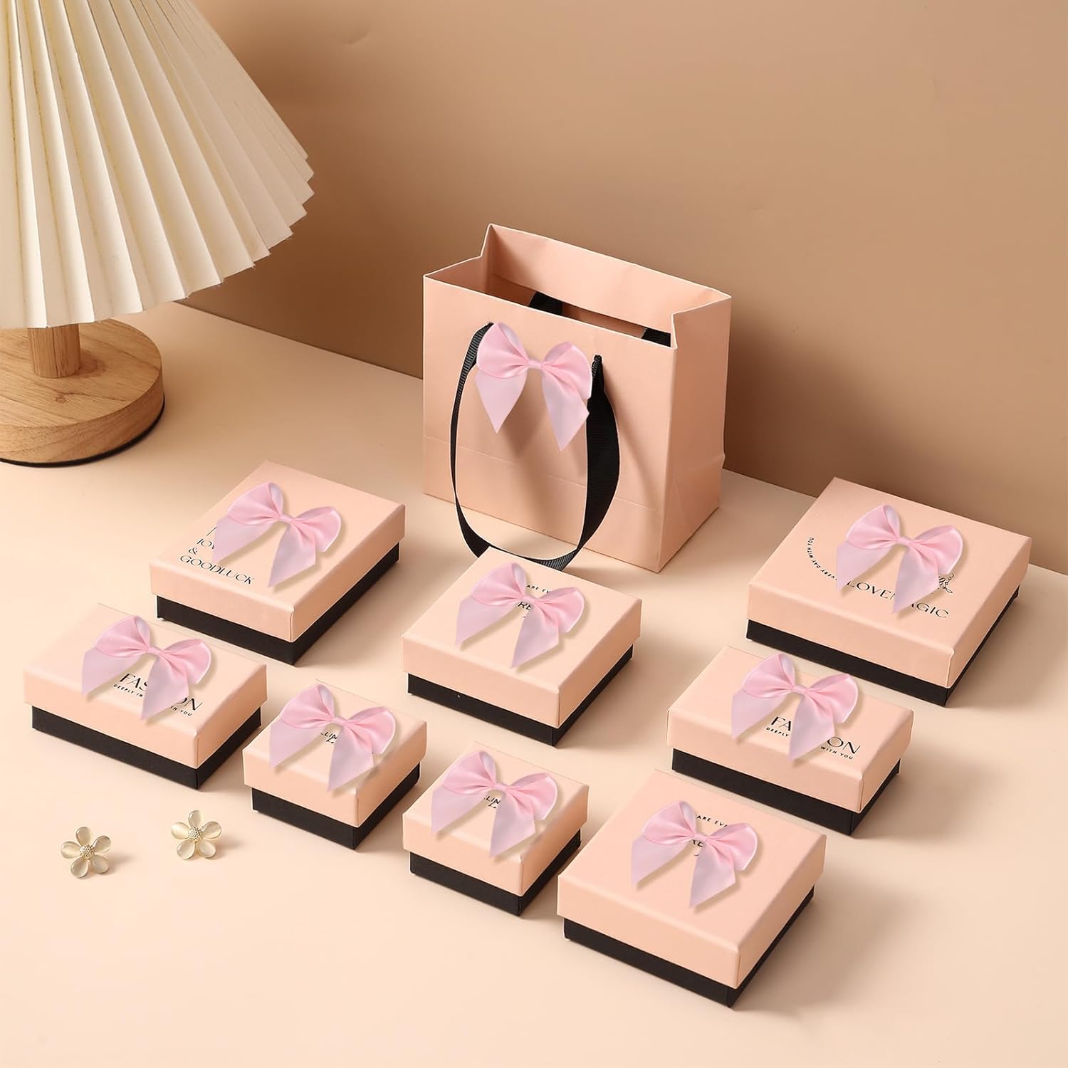 Pink Satin Ribbon Bows 2.5" Self-Adhesive Gift Wrap Bows with Double-Sided Tape for Gift Wrapping, Wedding Decor, Birthday Presents, Party Decor, DIY Crafts, Baby Shower, Anniversary,50 PCs - Image 5