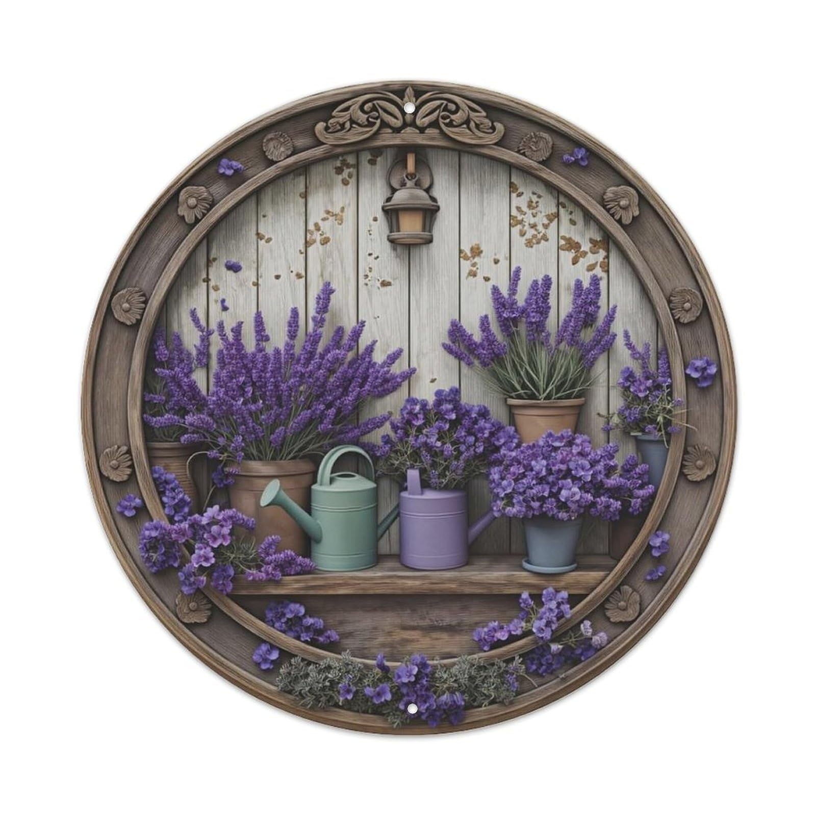 Lavender Garden Decor Metal Tin Sign