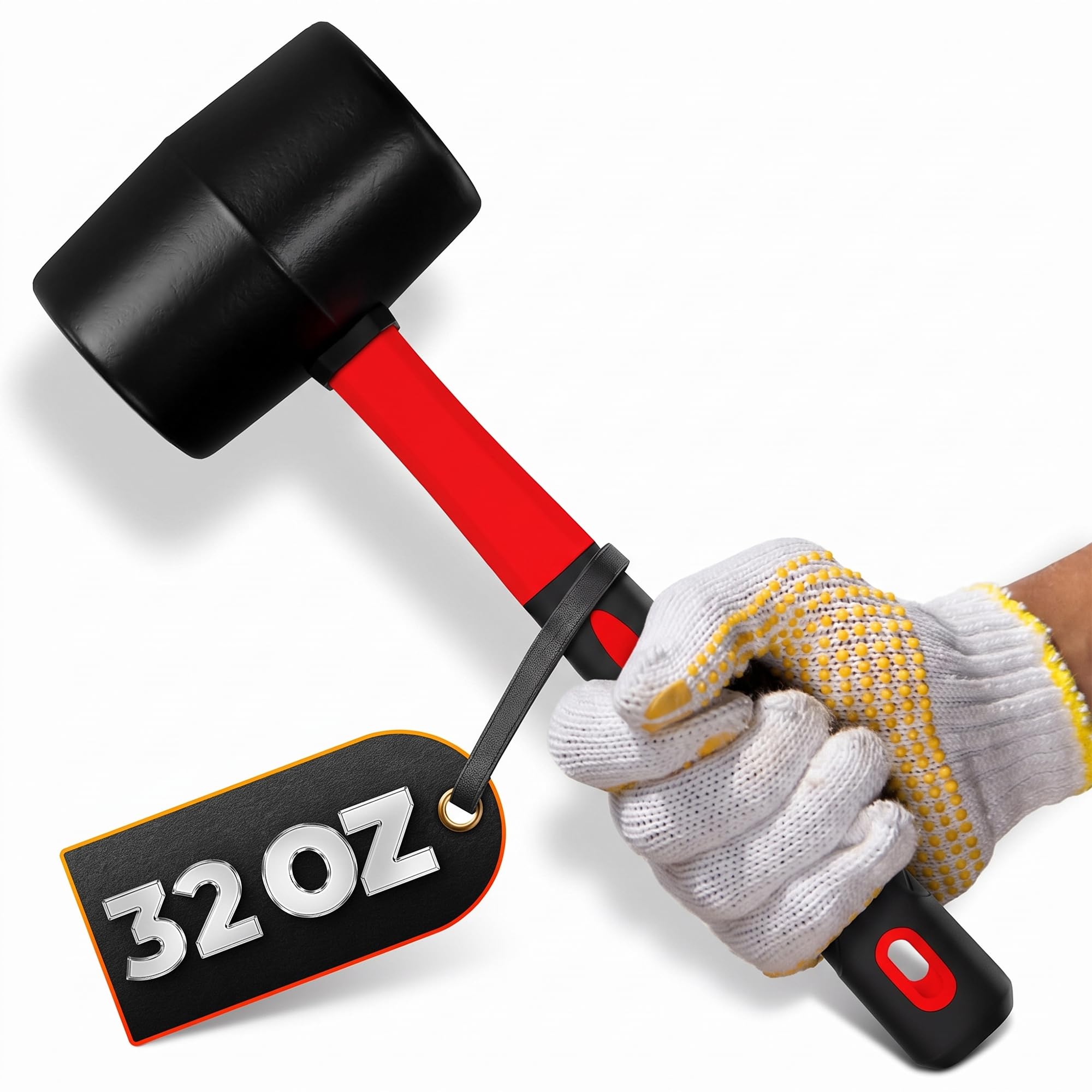Rubber Mallet Hammer - Gentle & Durable -15