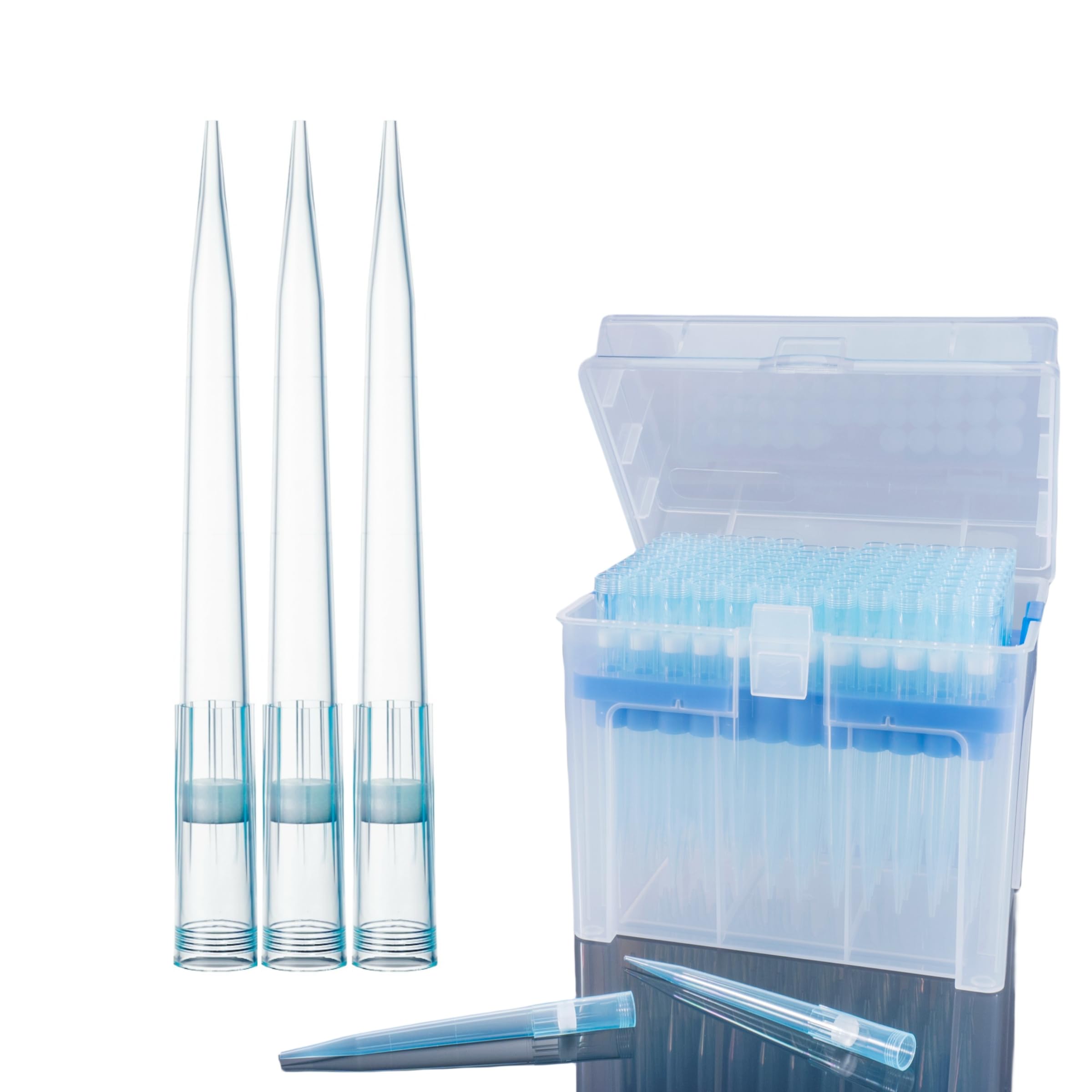 A-GEN 1000uL Filter Pipette Tips, Racked,Blue, Universal Fit, W/Graduation, E-Beam Sterile, DNase/RNase Free,Non-Pyrogenic (10 Racks of 96 Filter Tips, 1000uL)