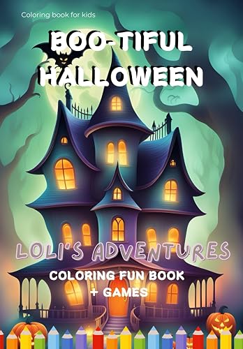 Boo-tiful Halloween: Playbook coloring book for kids