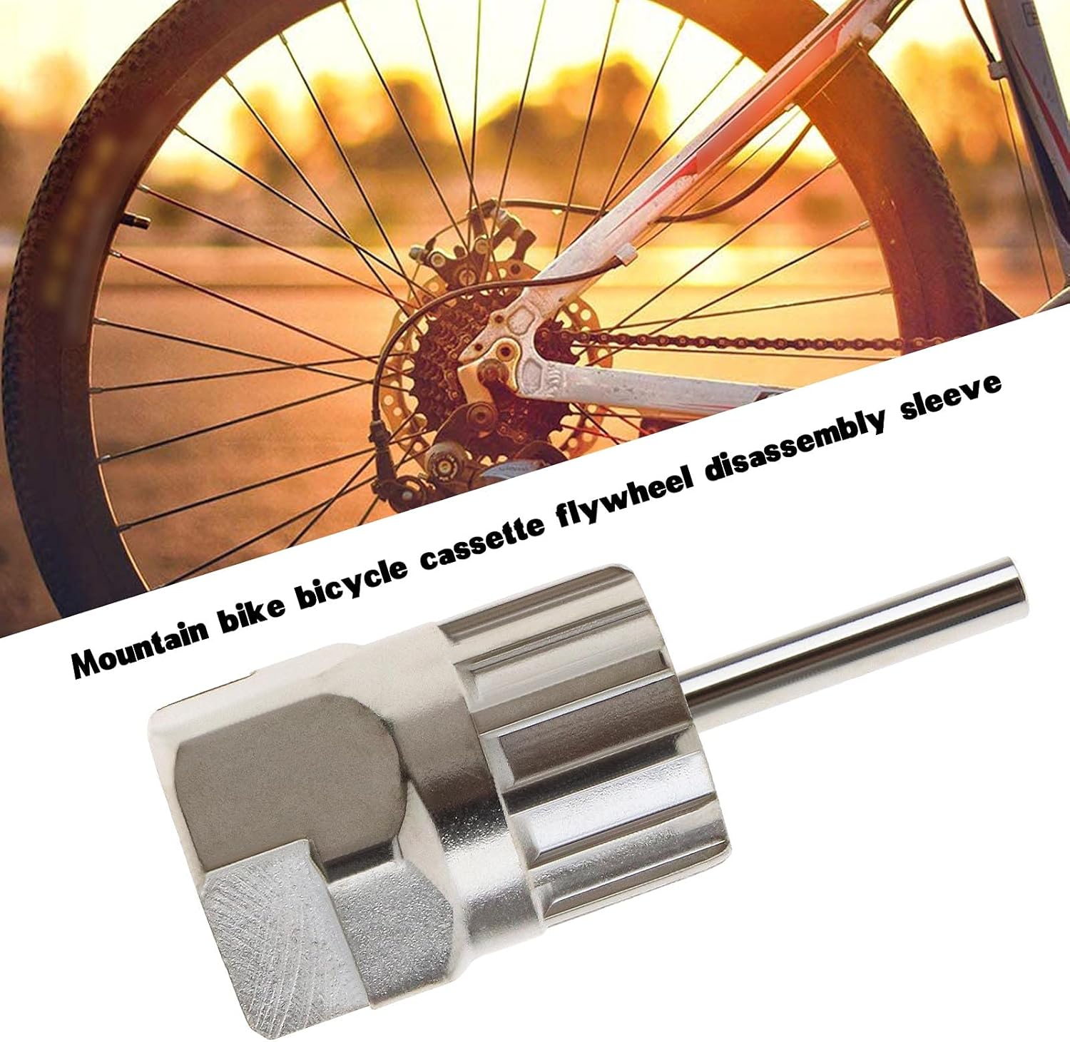 Bike Bicycle Cassette Flywheel Freewheel Lockring Remover Removal