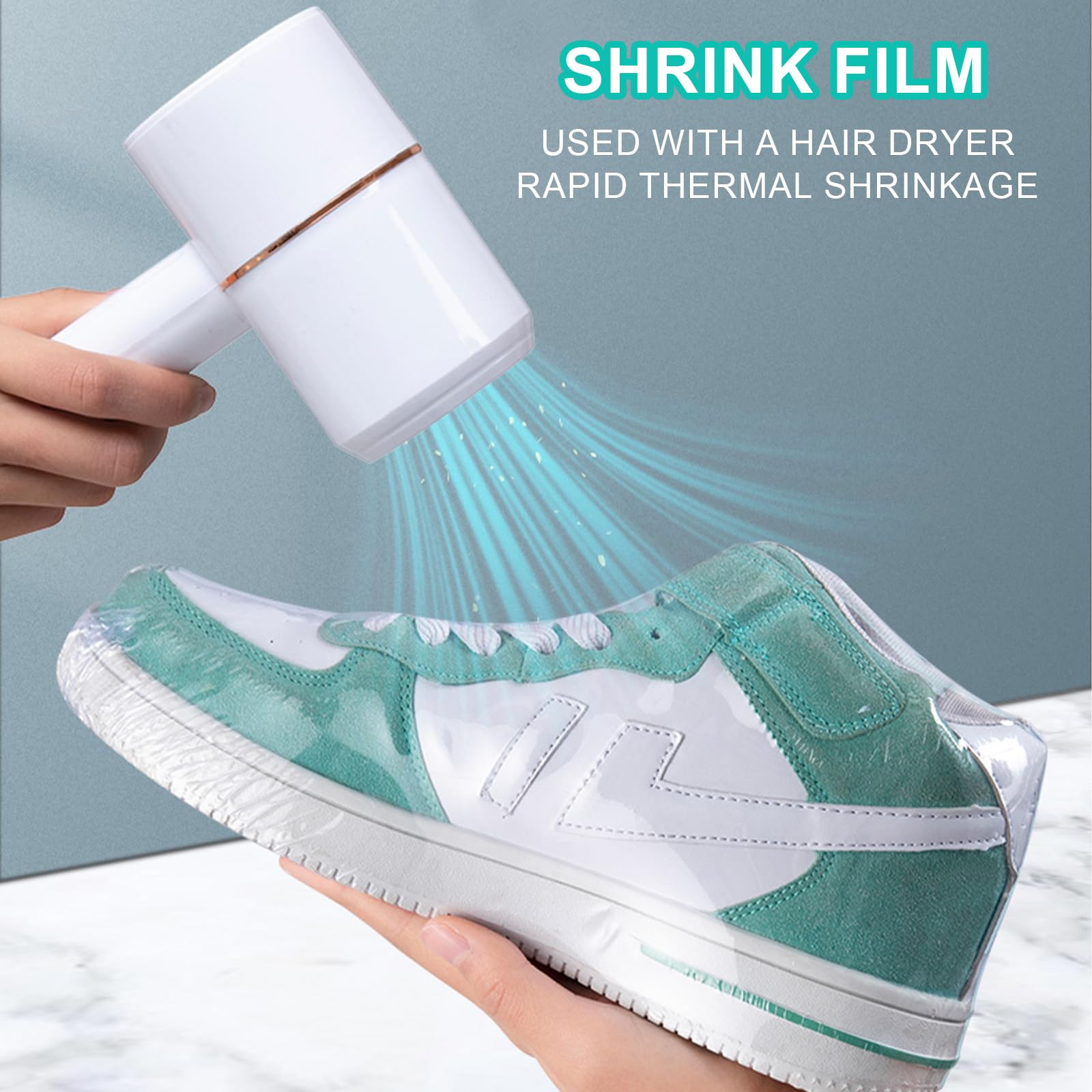 100 Pièces Film Thermorétractable Sacs D'emballage Thermorétractable 28 x 40cm Film Rétractable en PVC Film Thermorétractable Transparent Sacs Thermorétractables Imperméables pour Cadeaux