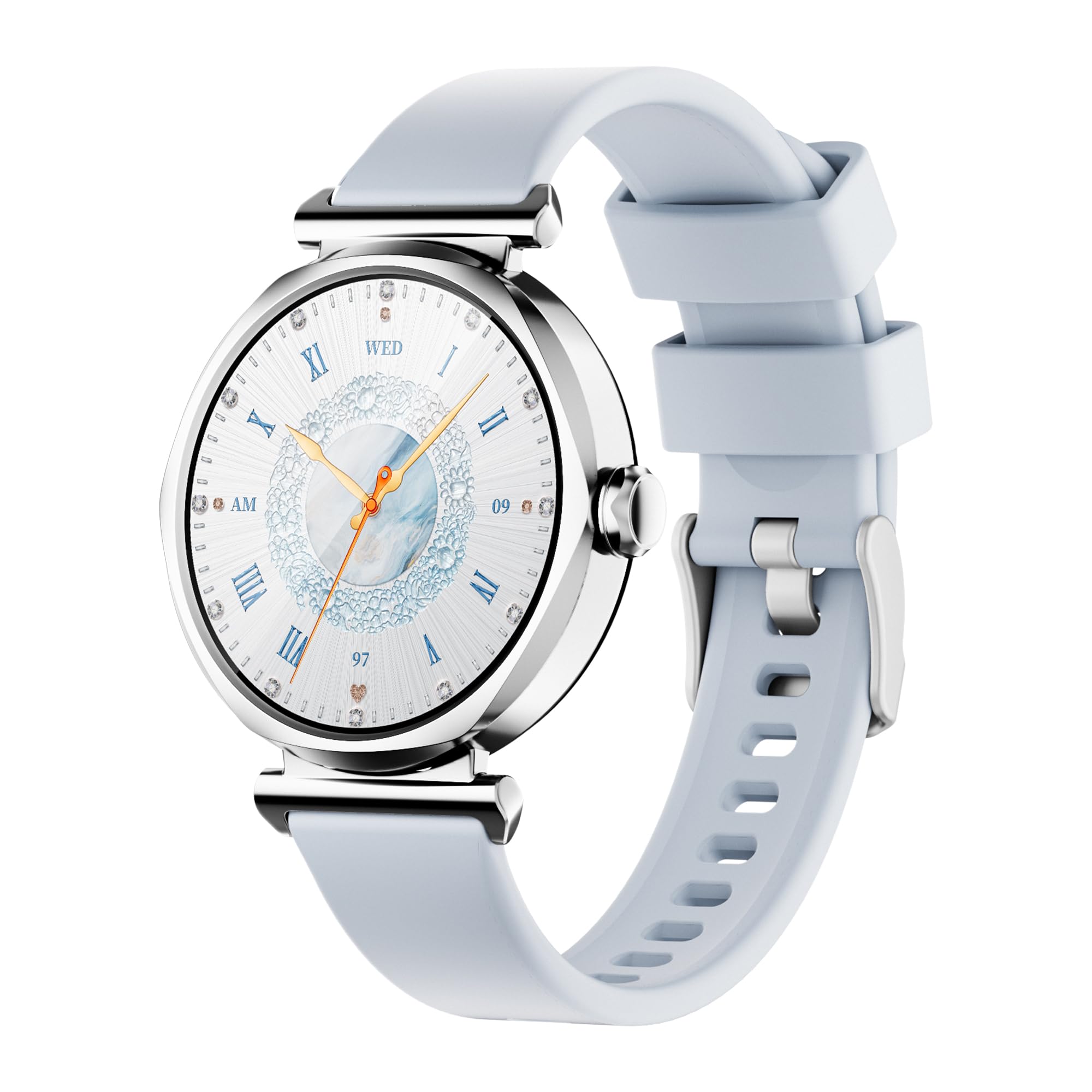 Smart Watch for Women 1.27'' Round HD Display, Fitness Tracker with Heart Rate, SpO2, Sleep & Female Health, 100+ Sports Modes, Bluetooth Notifications, IP68 Waterproof, Long Battery – Android iOS