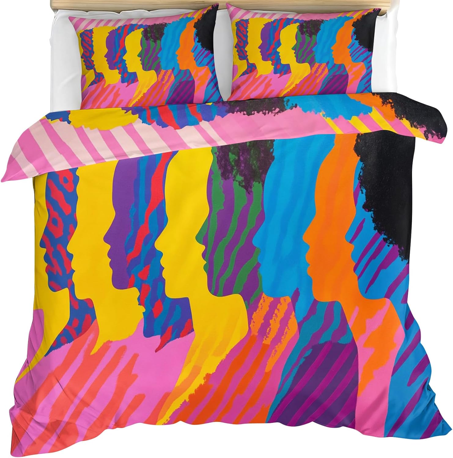 Marble Duvet Cover, Blue Bedding Set Cover for Kids Boys Girls Teens, Reversible Marble Duvet Cover with Zipper Closure and 2 Pillow Shams, Twin Size 68"x90"