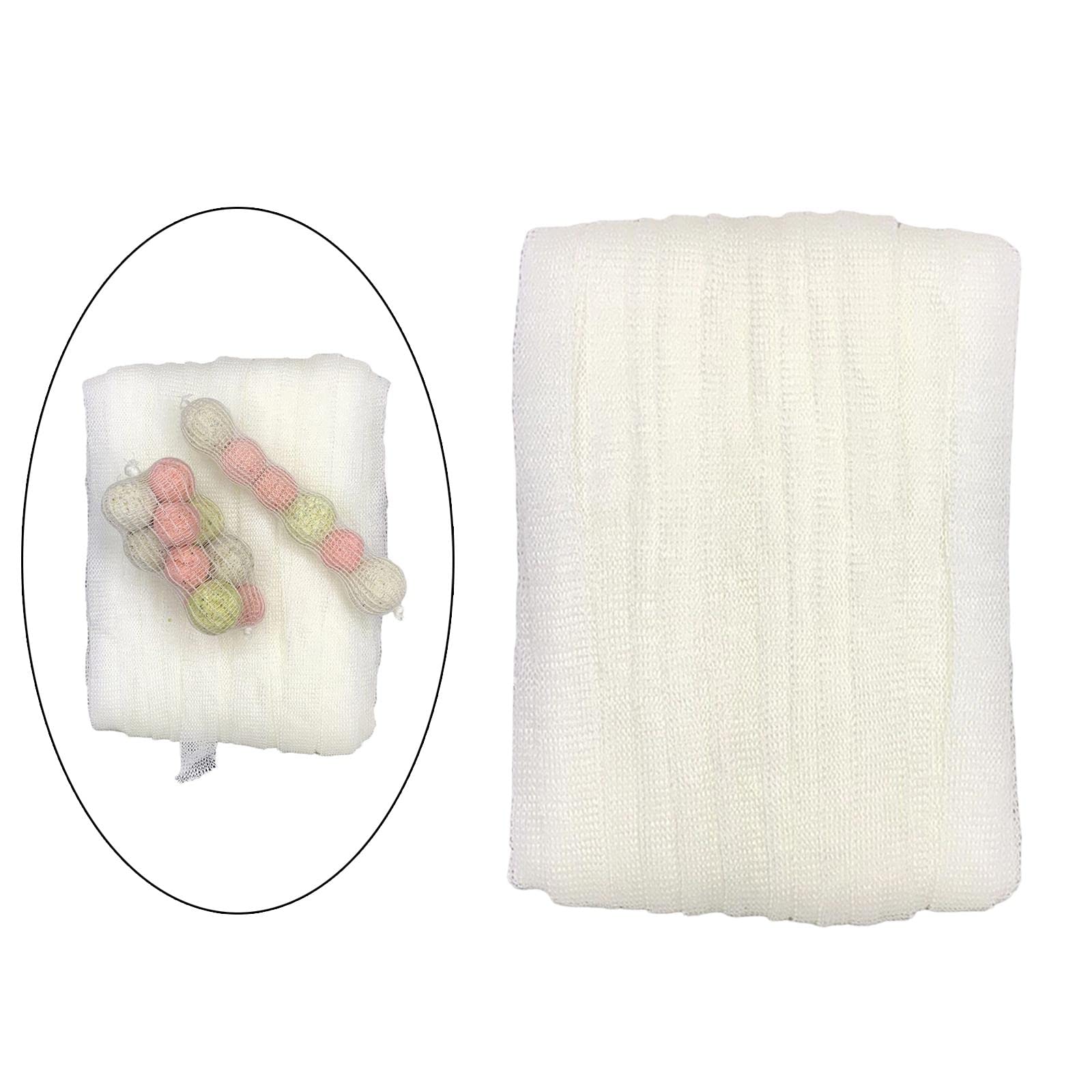 Sac de rangement en maille PVA soluble pour appâts - Universel - 25 mm - Blanc, Lot de 3 (blanc 44 mm), 44mm, comme description
