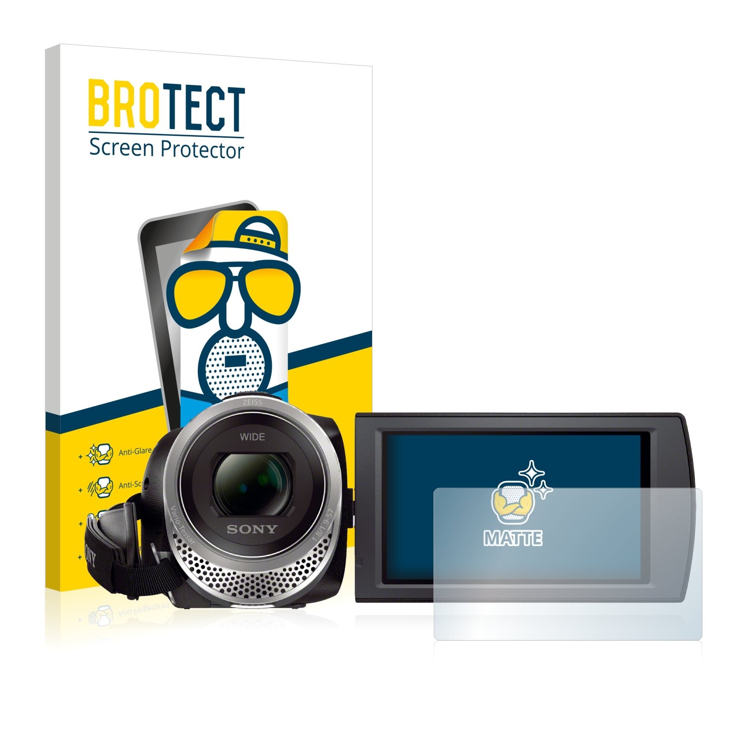 Pellicola Protettiva Anti-Riflesso Per Sony FDR-AX53 - 2 Pezzi, Protezione Graffi E Impronte, Facile Applicazione - Foto 2