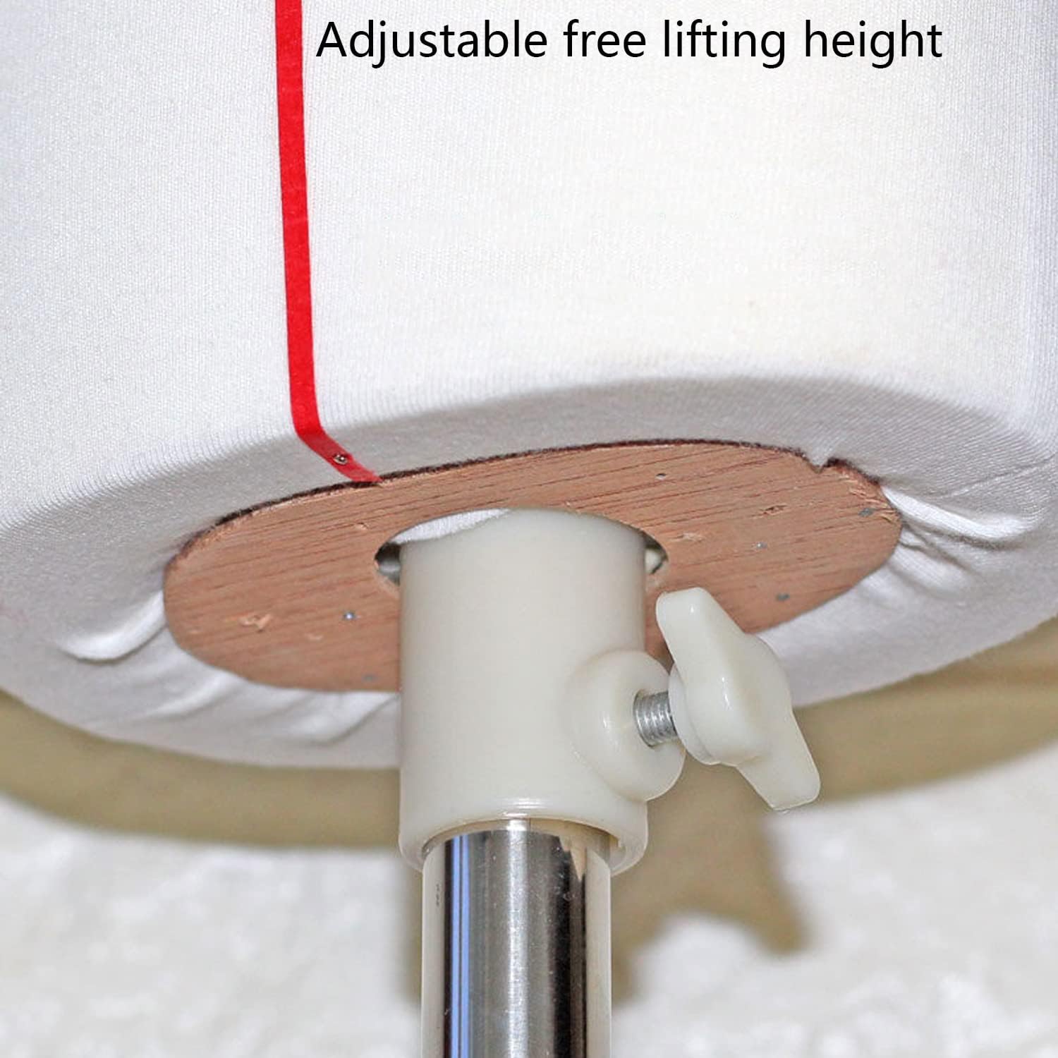 Female Dress Form Mannequin Torso with Wooden Base Stand, Adjustable Dressmaker Dummy for Sewing, Tailoring & Crafting - 1/3 Size White Female Body Model