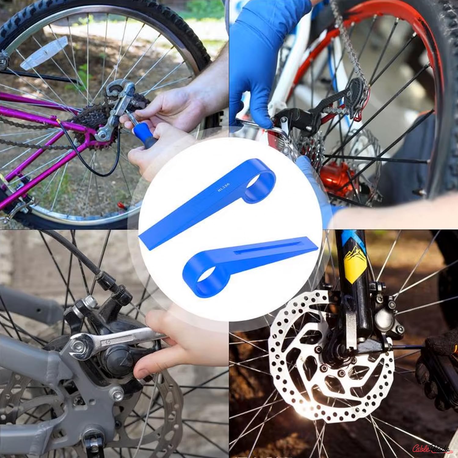 CABLEPELADO - Strumento a pressione a pistone per freno a disco idraulico per bicicletta | Separatore di pastiglie professionale | Utile per la manutenzione e lo spurgo dei freni MTB e strada