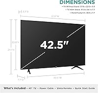 Vista 3 de Hisense - Televisión Smart 4K ULED con Roku y compatibilidad con Alexa