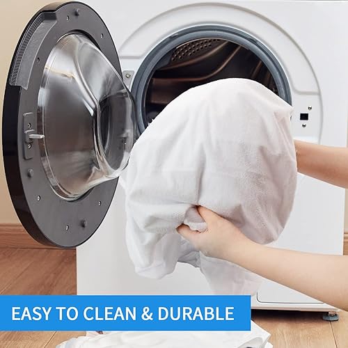 Miniatura 5 de Letech+ Protector de colchón impermeable ajustado, tamaño individual XL, 100% algodón de rizo suave y transpirable, funda de colchón, bolsillo