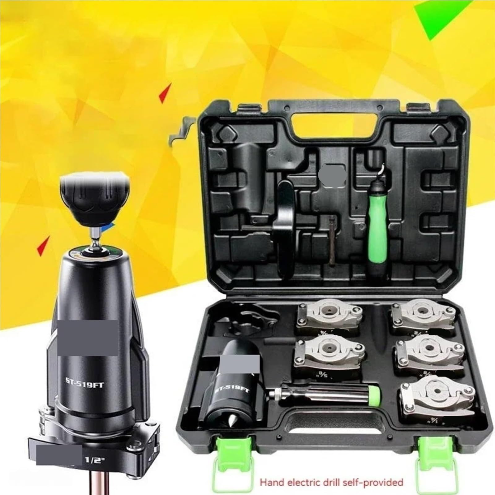 Hydraulische Crimpzange Kupferrohr-Expander-Set, Klimaanlage, Reibahle, Bördelwerkzeug für die Wartung