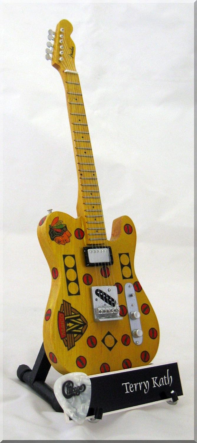 TERRY KATH Miniature Guitar Telecaster CHICAGO w/Guitar Pick