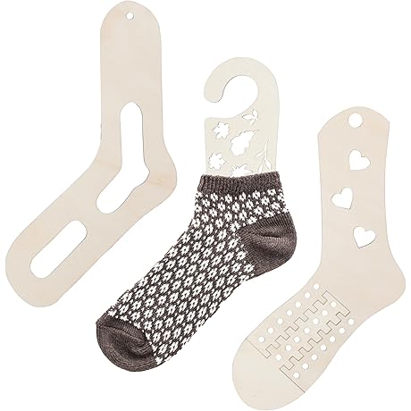 Bins & Things Wood Sock Blockers for Knitting