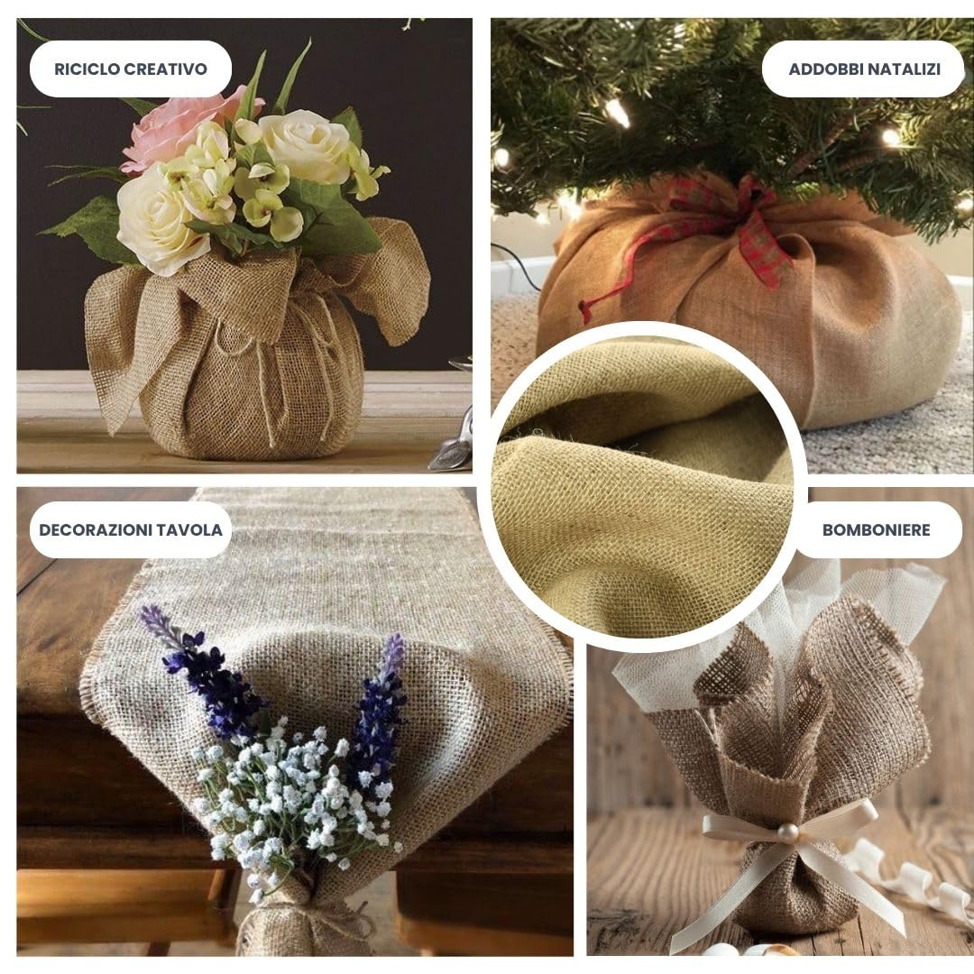Spago Di Iuta Naturale 200 M - 2 Mm, 3 Capi, Marrone - Per Fai Da Te, Giardinaggio, Confezioni Regalo, Decorazioni Rustiche, Artigianato - 4