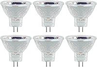 Vista 11 de Sunlite 03165 Bombilla halógena MR11 de punto estrecho de 10°, 20 vatios, 12 voltios, base de 2 pines (GU4), regulable, 100 CRI, vida útil de 2,000