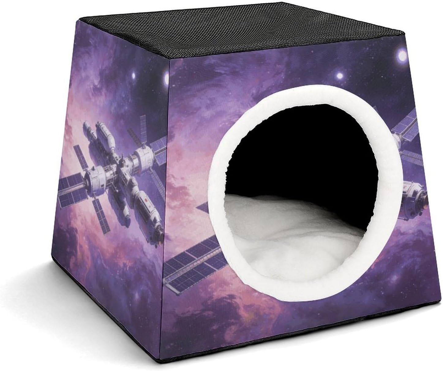 Fashion Space Capsule Pet Waterproof Removable Couch Pet Bed Foldable Cat Dog House Cat Dog Bed Cat Dog Sofa 3-in-1 Design for Small Cute Pets