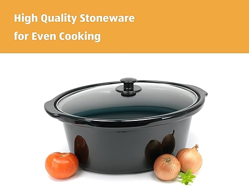 Miniatura 8 de Magnifique - Olla de cocción lenta programable digital de 8 cuartos de galón con temporizador, pequeño aparato de cocina para cenas familiares,