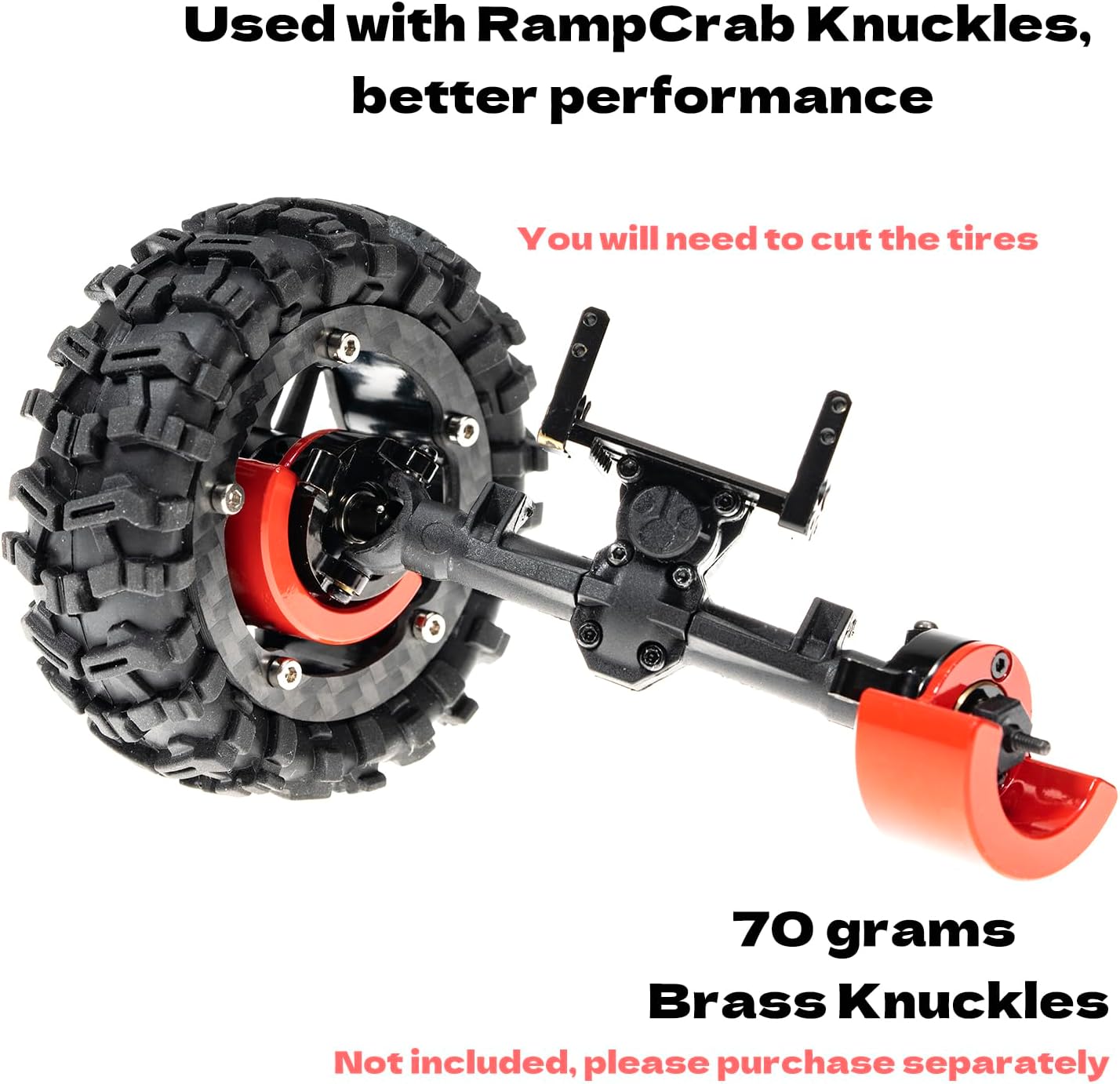 1.6" (40.6mm) Super Wheels, Carbon fibre Beadlock Wheel fit for SCX24 TRX4M FCX24 FCX24M CR18P 1/24 1/18 RC Crawlers Upgrade, Style B, Forged