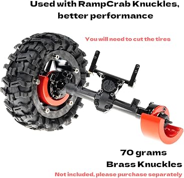 1.6 (40.6mm) Super Wheels, Carbon fibre Beadlock Wheel fit for SCX24 TRX4M FCX24 FCX24M CR18P 1/24 1/18 RC Crawlers Upgrade, Style D, Gold